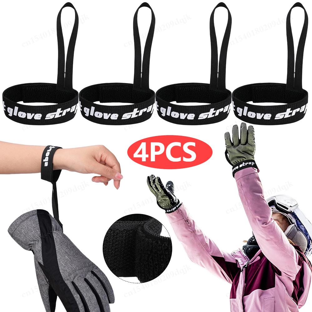 Glove Safety Strap Skis Gloves Wrist Elastic Straps Ski Gloves Handcuff Snowboard Glove Straps Winter Sports Handcuffs Accessory