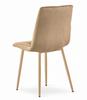 LIBRA Chair - Brown Velvet / Wood Color Legs X 4