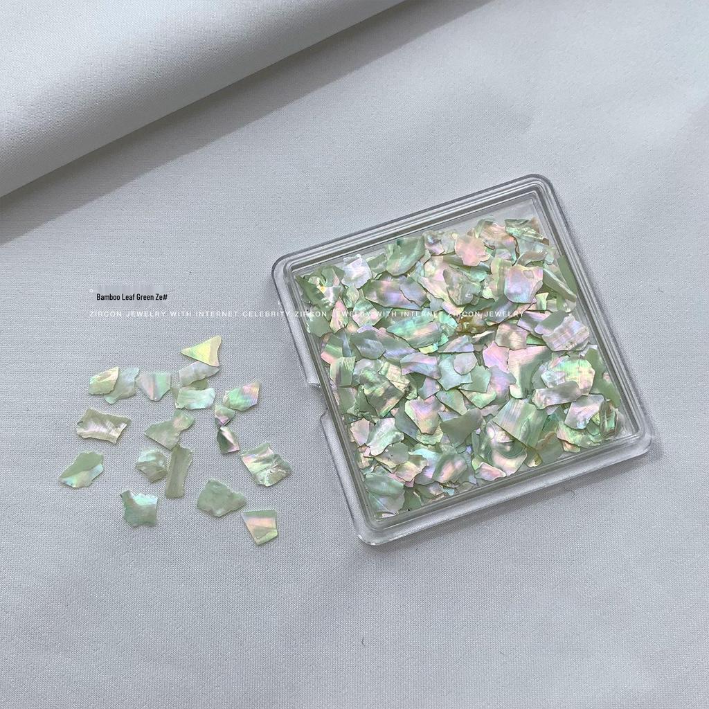 Ultra-Thin Mother-of-Pearl Abalone Shell Nail Art Decorations
