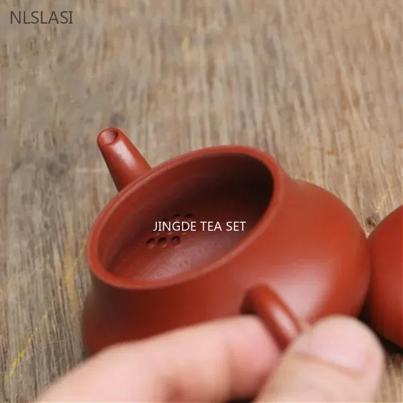 Small Capacity Dahongpao Beauty Teapot Yixing Purple Clay Filter Tea Infuser Chinese Tea Ceremony Supplies Traditional Teaware