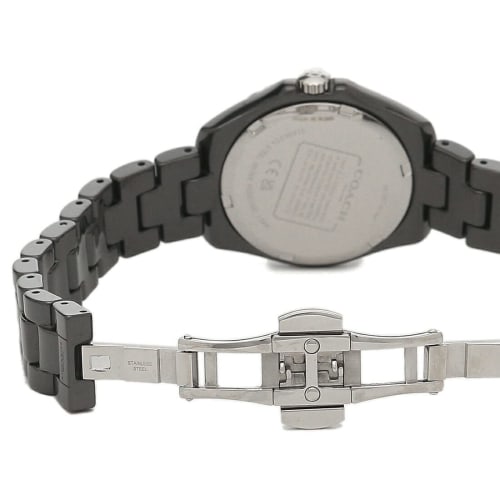 Coach Women's Preston 32mm Quartz Watch, Black, Ceramic, 14503805