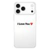 I Love You Pink Heart Soft Clear TPU Phone Case For iPhone 17 Air 16E 16 11 15 14 Pro MAX 12 13 7 8 Plus SE Easter Cover