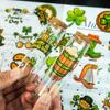 50 Ins Green Series Non-Repeating Transparent Decorative Stickers Diy Glass Creative Hand Account
