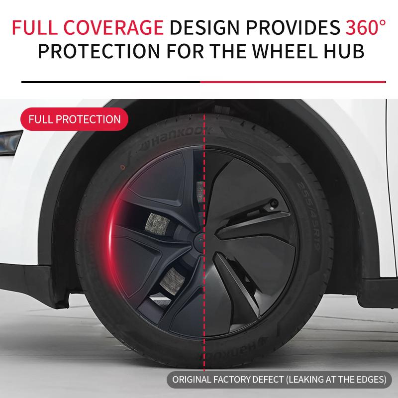 4PCS 19inch Wheel Cap for Model Y Juniper 2025-2026 Arachnid Car Performance Cap Automobile Wheel Cap Design for Tesla Hubcaps