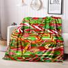 1PC Food Elements printed blanket, all season lightweight home office outdoor nap multifunctional blanket A3