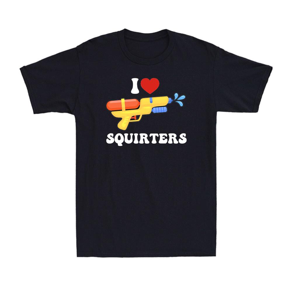 I Love Squirters Red Heart Squirters Water Gun 80 s Squirt Guns Men s T-Shirt S