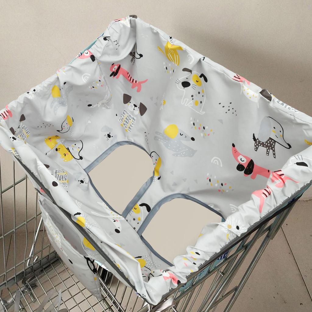 Baby Shopping Cart Seat Cover Children Highchair Cover Waterproof Polyester Anti-Dirty Baby Safety Seat Pad for Infant Toddler