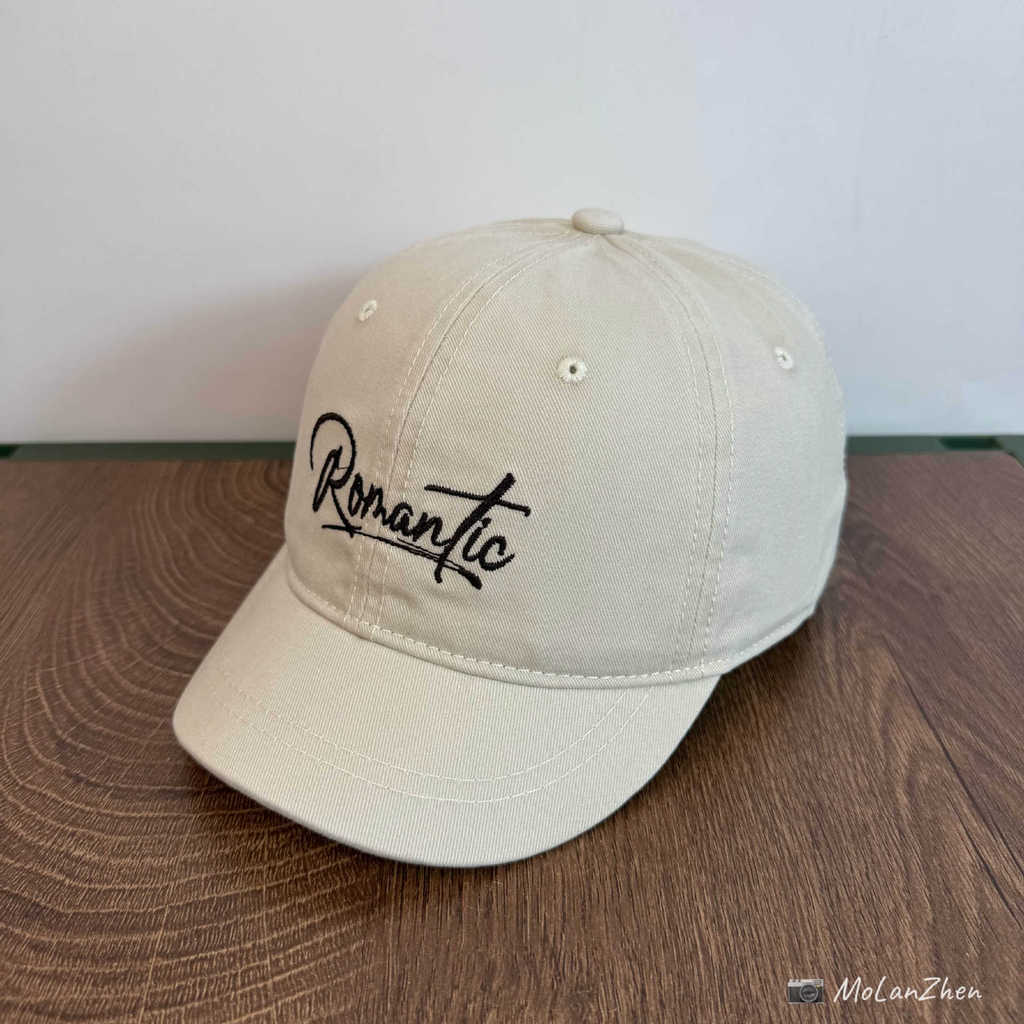 

Romantic Embroidered Baseball Cap Men Women Summer Sunshade Casual Vintage Cotton Beige