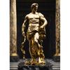 Stone Gold Statue Muscular Greek God Statue Prints Poster Canvas Painting Modern Wall Art Picture Living Room Bedroom Home Decor