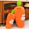 Cute strap carrot rabbit plush toy girl sleeping pillow baby side sleeping pillow sofa cushion