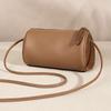 New Niche High-End Simple and Stylish Single-Shoulder Crossbody Matte Pu Pen Holder Retro Cylindrical Women's Small Bag