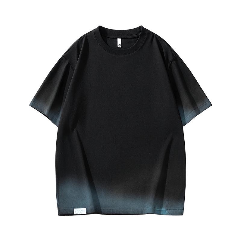 Men's Teen Trend American Heavyweight Short Sleeve Loose Printed T-shirt