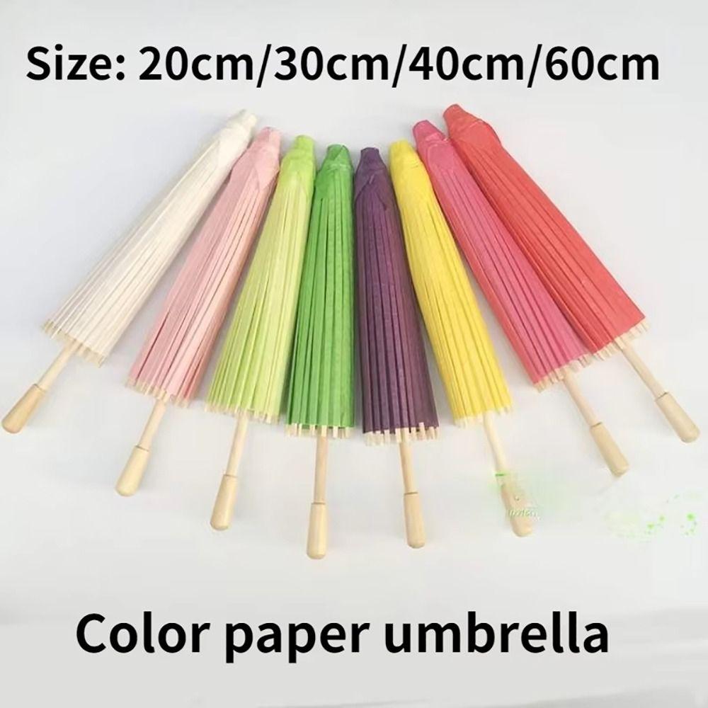 1Pcs Colored Paper Umbrella Photography Prop  for Baby Shower Anniversary Wedding Birthday