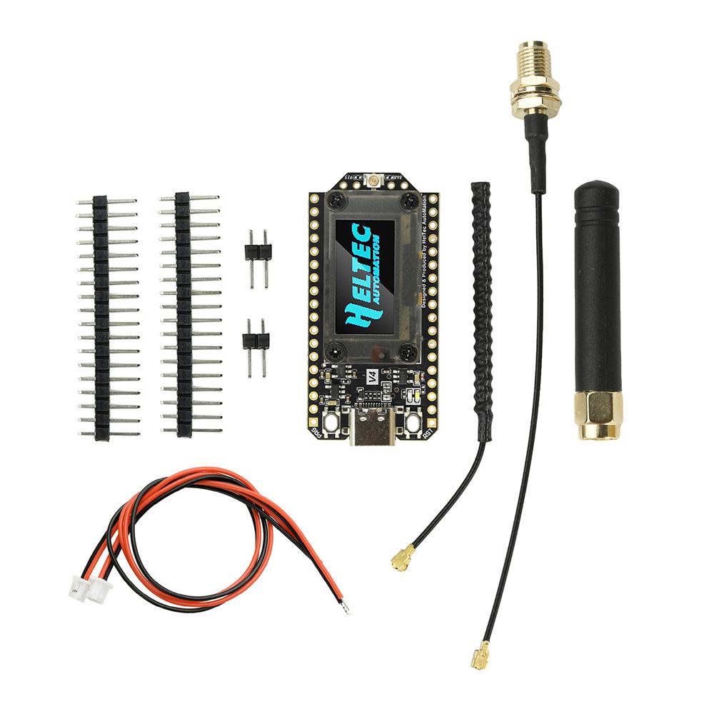 

WiFi LoRa 32 V4 Development Board ESP32-S3R2 Low-Power IoT Board with 0.96-Inch OLED Screen Solar Charging Type C Interface