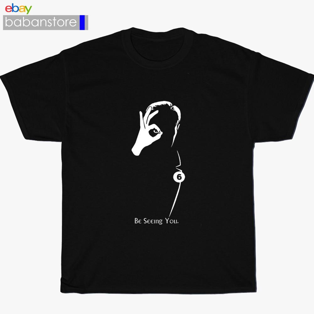

New The Prisoner Be Seeing You Old Movie Black/Grey/Nav wbr/ y TShirt Size S3XL Unisex T-Shirt XXXXL