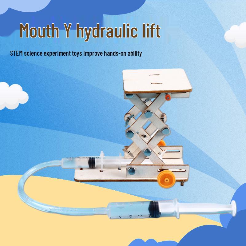 

Гидравлическая подъемная платформа ручной работы: Детское пособие для обучения STEAM-экспериментам