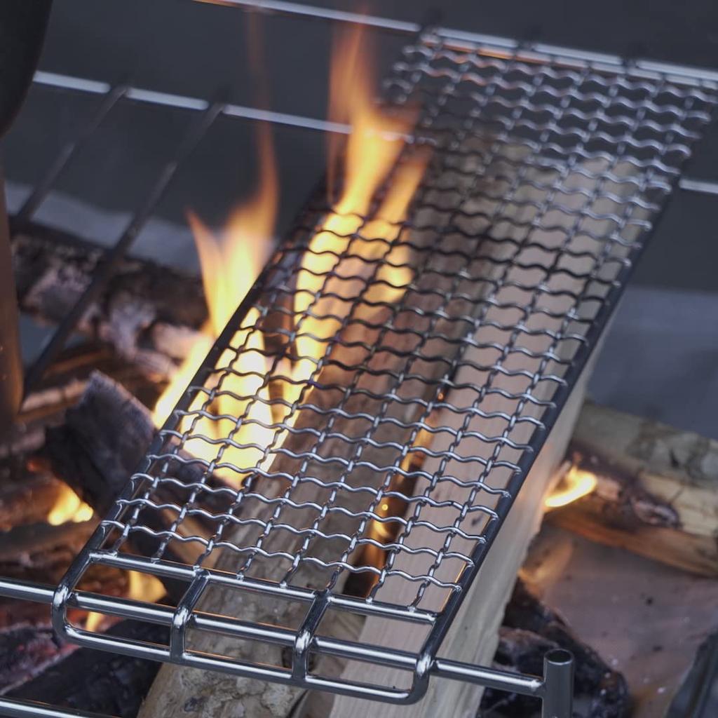 NANGOGEAR (Nanko Camping Gear) Stainless Steel Mesh Solo Grill Large Fire Pit 11105-J2 (SOLO-303-J2)