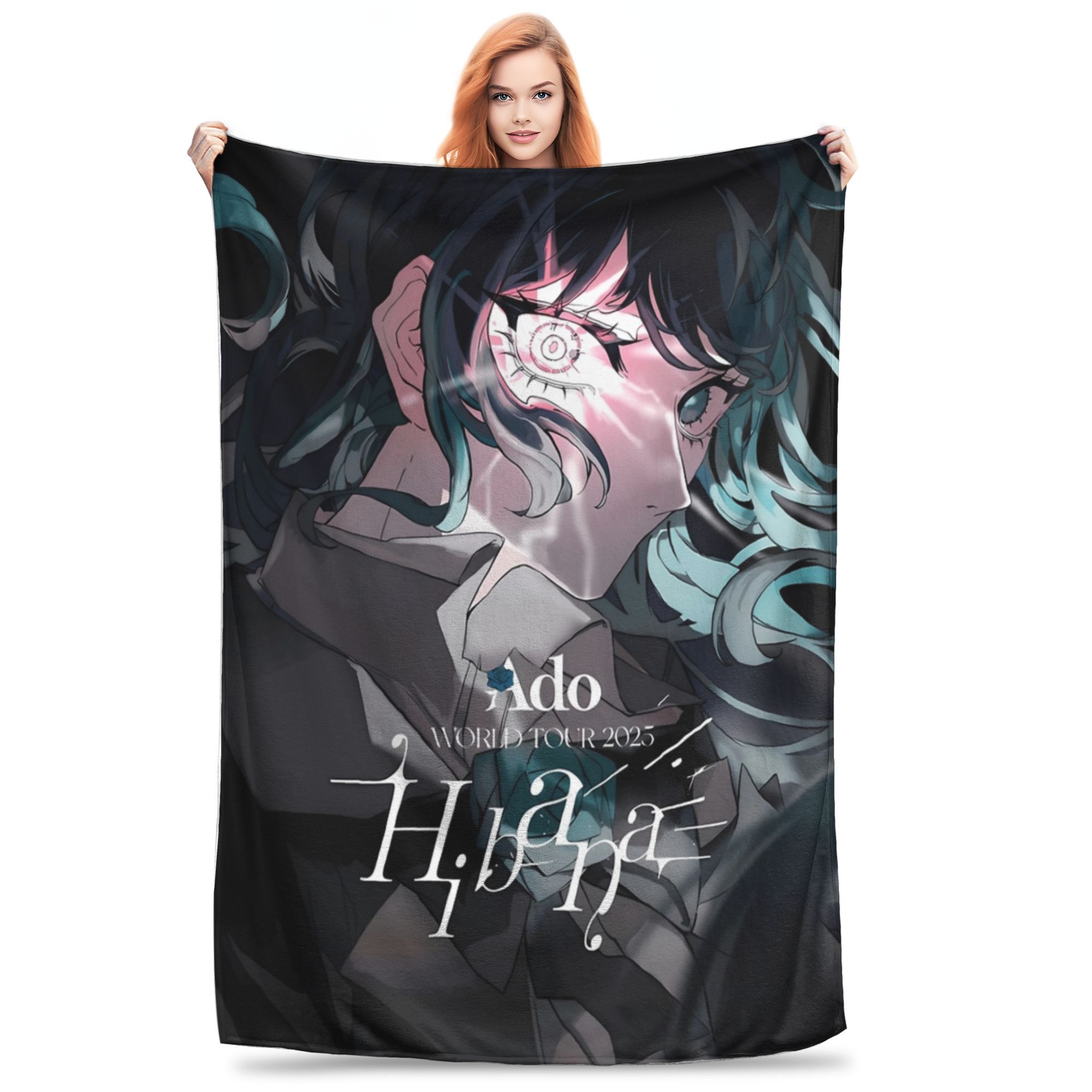 

Ado WORLD TOUR 2025 Hibana Blanket Cozy Soft Throw Blankets for Bed 50x60 Inch Multi-size Quilt 75x90cm