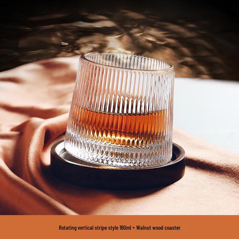 Draaiende Gehamerde Whiskeyglas Set