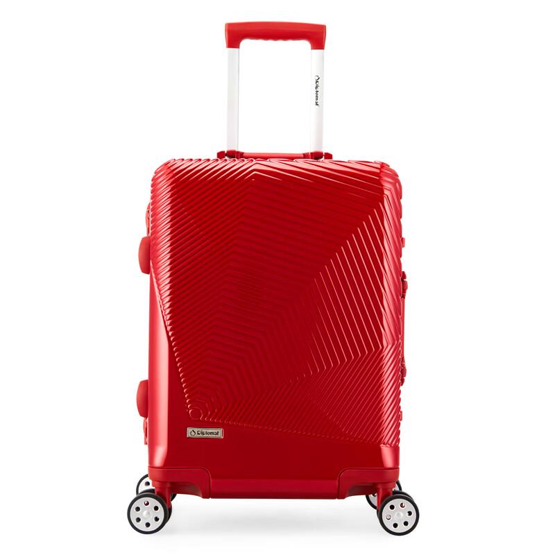 Diplomat DS-13026 Aluminum Frame Hardside Spinner Suitcase 20 Inch