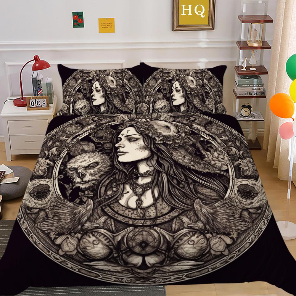 

Красота черепа с принтом пододеяльник двойной размер из микрофибры подростков крутой модный домашний текстиль высокого качества EU Single 135x200cm