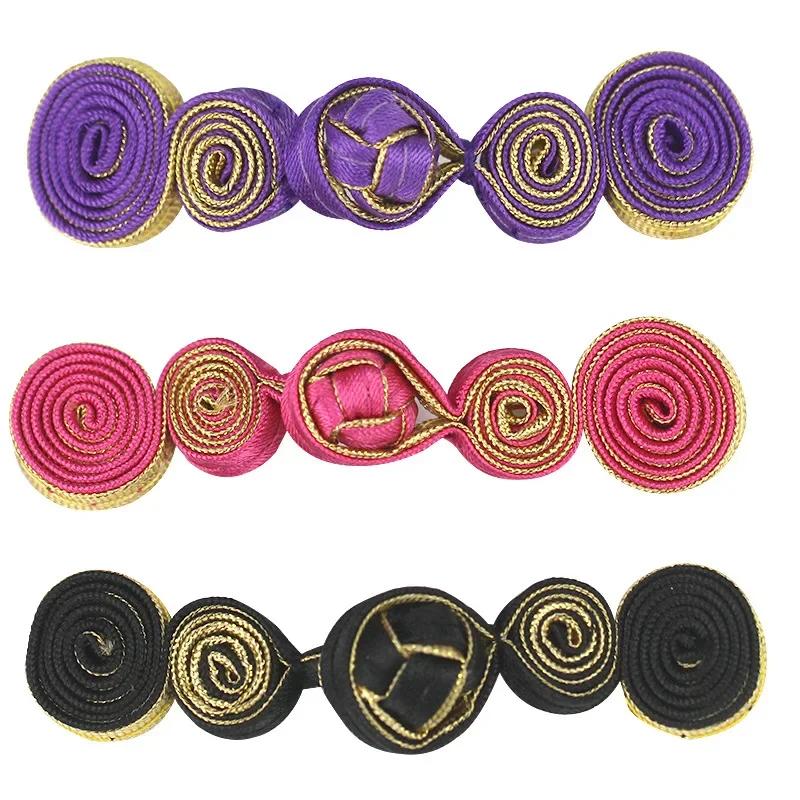 10 Pairs Chinese Button Tang Suit Handmade Cheongsam Buttons Knot Fastener Closures Sewing Supplies