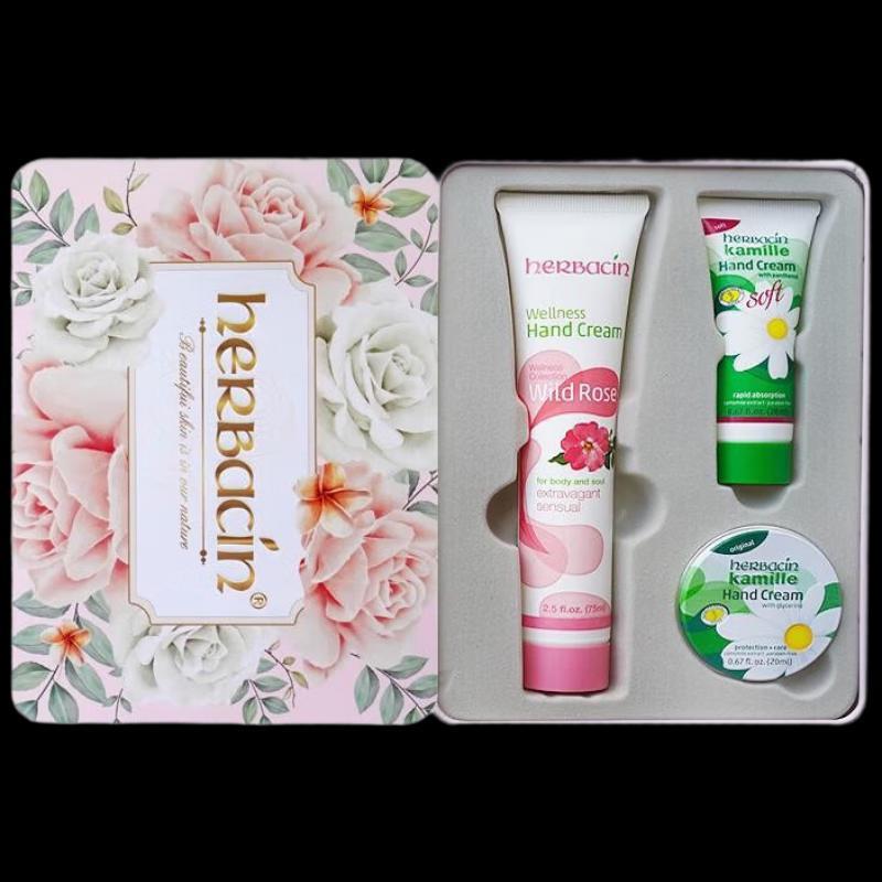 HERBACIN German Chamomile Rose Moisturizing Gift Set