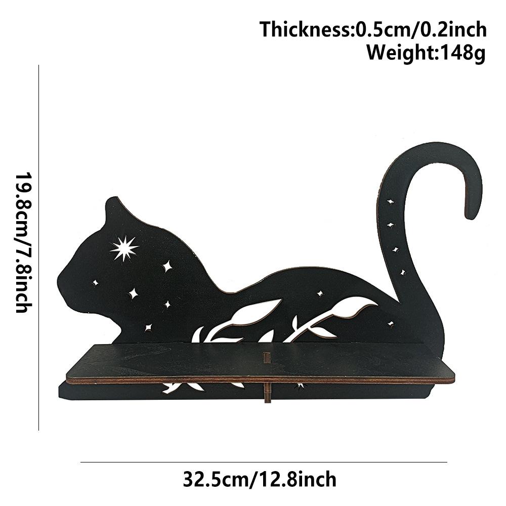 In-Stock American-Style Wooden Wall Shelf: Living Room & Bedroom Decorative Storage Bracket