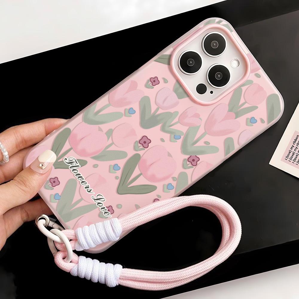 Bemalte Handyhülle für iPhone 15 11 13 14 für 15 16 Pro Max 12 13 16 Pro Niedlich Fasion Lustig Lanyard Handyhülle Neueste Top-Selling-Empfehlungen