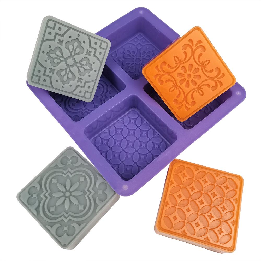 Handmade Silicone Square Soap & Cake Mold – High-Temp Resistant, Easy Release
