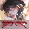 Vintage Y2K Oval Glasses Small Frame Eyewear Women Blue Light Blocking Eyeglasses Computer Reading Optical Spectacle Glasses