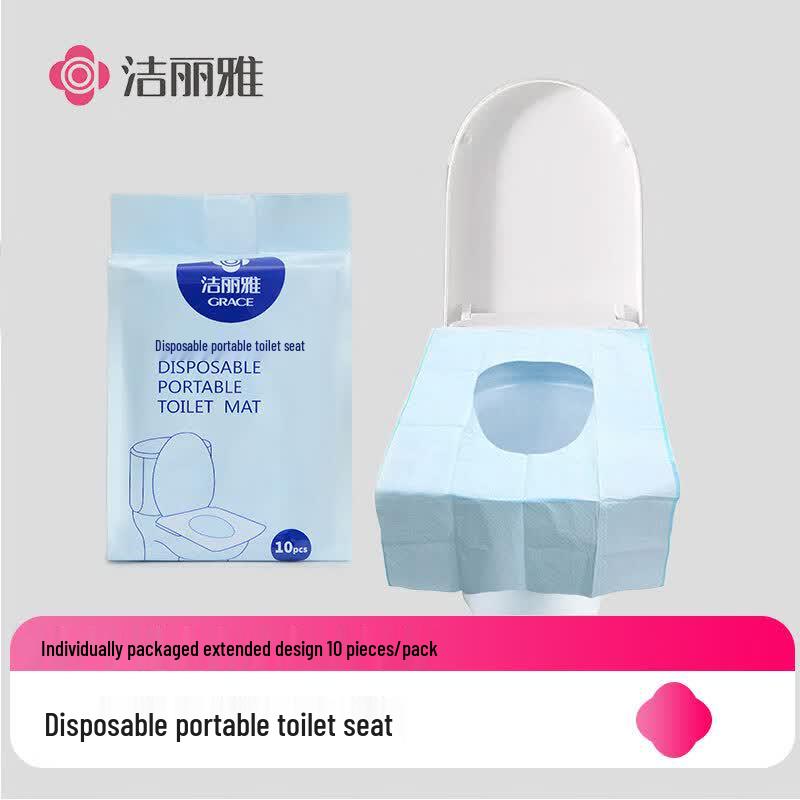 Grace Disposable Adhesive Travel Toilet Seat Covers Universal