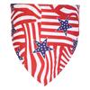 Patriotic Pet Bandana Soft Breathable Triangle Scarf for Dogs and Cats with Flag Print for Holiday Occasions and Daily Wear