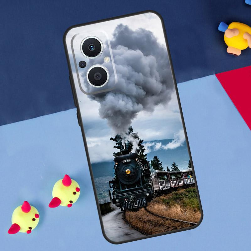 Classic Steam Train Railway For OPPO Reno 14 13 12 11 10 Pro 11F 12F 13F 14F 7 8 Lite 8T OPPO Find X9 X5 X6 X8 Pro Case