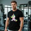 GYM Muscle Training Crossfit Rainbow Horse Tshirt Zombie Deadlift Weightlifting Halloween Fitnes Man Clothes Bodybuilding Tees