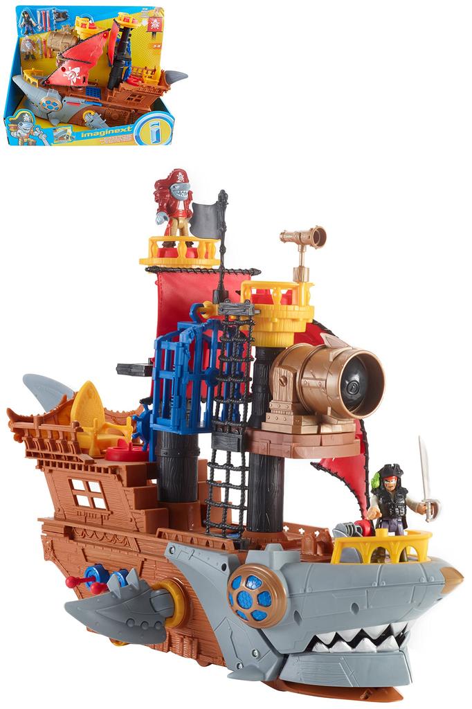 Fisher-Price Imaginext Captain Shark and Pirate Ship [Ages 3-8] DHH61