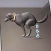 Cute Animal Waste Brooch Accessories Playful Dog Poop Brooch with Heart Shaped Stone Punk Party Brooches Pin Ornament