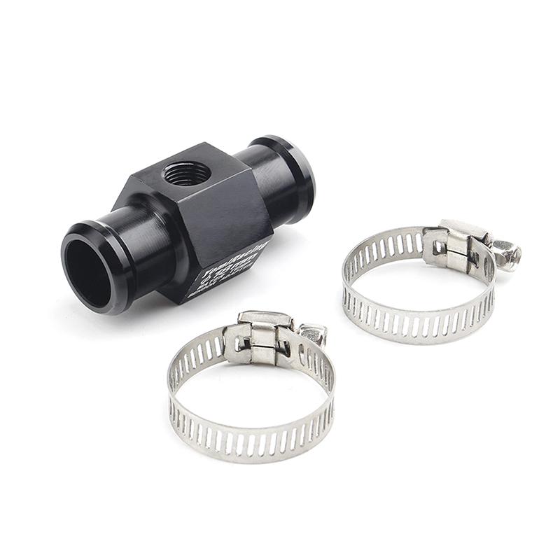 New Black Water Temperature Gauge Radiator Temperature Water Temperature Connector Pipe Sensor 16MM 18MM 20MM 22MM Hose Adapter
