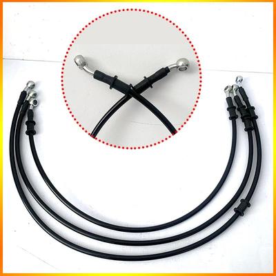 Lengte 400mm-1500mm Hydraulische Remleiding Universele Remleiding Staal Remkabel Banjo Koppeling Beide Zijden 28 ° Voor Motorfiets