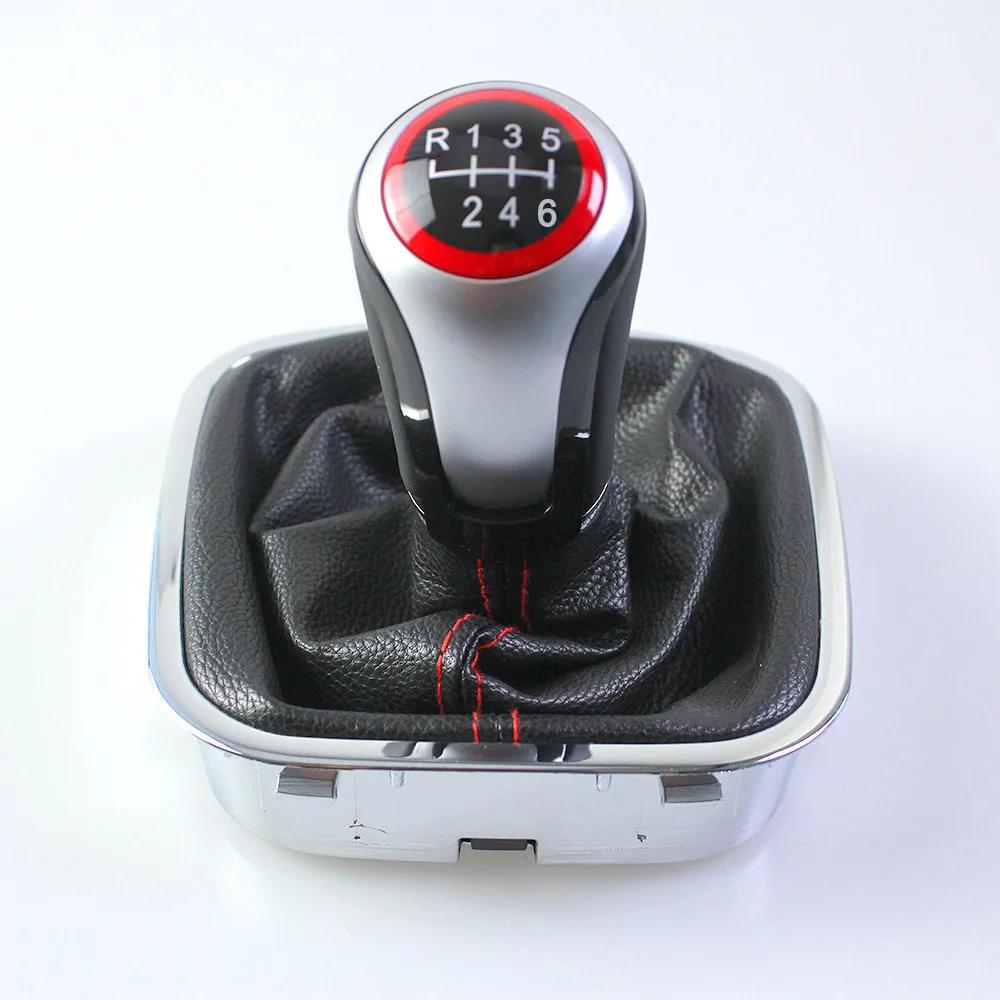 New Style Gear Shift Knob for VW Polo 6r 6c Hatchback Sedan 2011-2019 MT 5/6 Speed Level Change Knob with Gaiter Boot Cover
