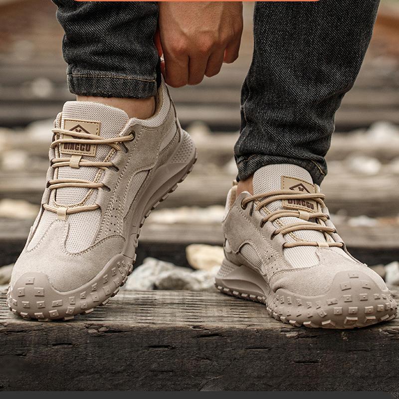 Non-slip Indestructible shoes Anti-smash Anti puncture Safety Shoes Men Breathable Steel toe shoes Work Sneakers Industrial Shoe