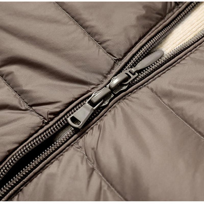 Winter Duck Down Jackets Women Long Ultra Light Coat Casual Slim Black Thin Autumn Parkas