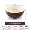 Net Celebrity Melamine Ramen Bowl: Two-Tone Creative Design, Large, Ideal for Mala Tang and Rice Noodles