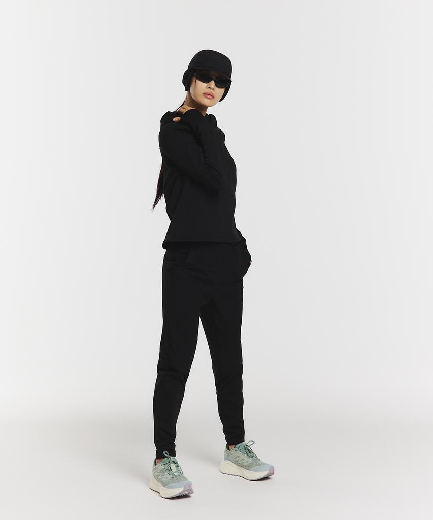 MUSINSA STANDARD SPORTS [City Running] Tech Grid Pants Women [Black]