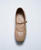 Chaakan Lunel Mary Jane Shirred Flats Plltr3D867 (B Type)