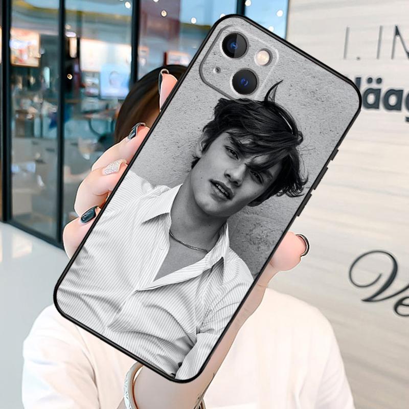 Louis Partridge Collage Bumper Phone Case For iPhone 11 12 13 14 15 Pro X XR XS Max 7 8 Plus SE 2020 Back Cover