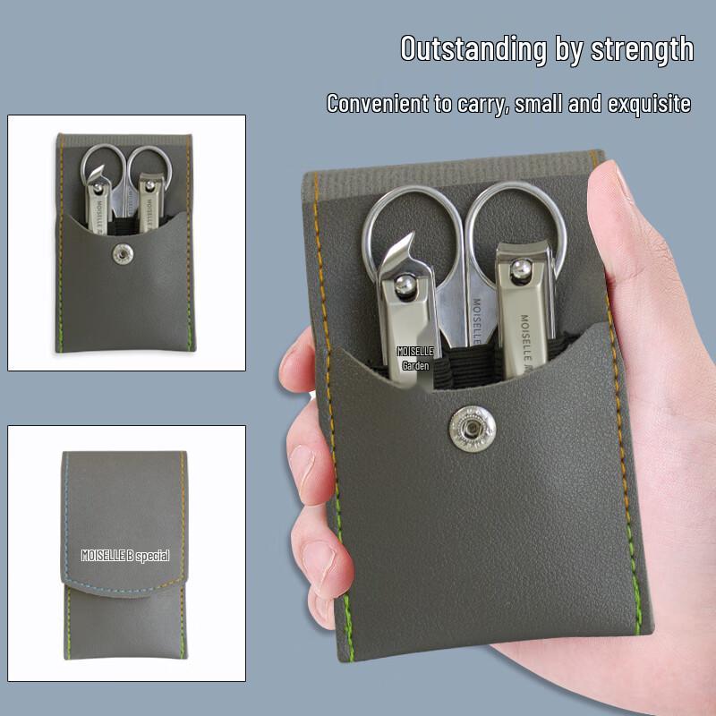 Zhou Mushizi 3-Piece Stainless Steel Nail Clipper Set