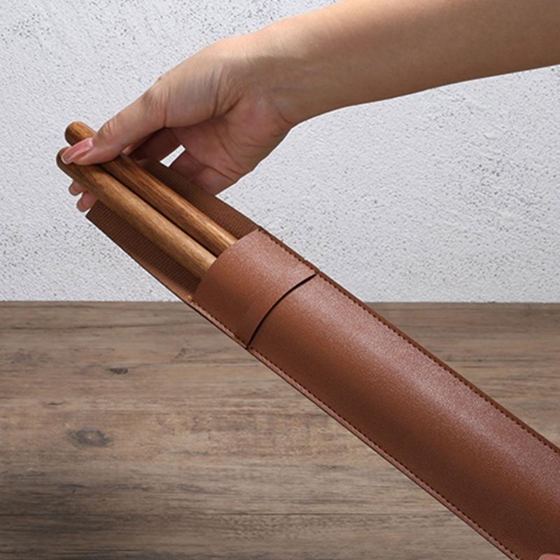 Drumstick Protective Case PU Leather Portable Drumsticks Storage Pouch Waterproof Drum Stick Bag Easy to Carry