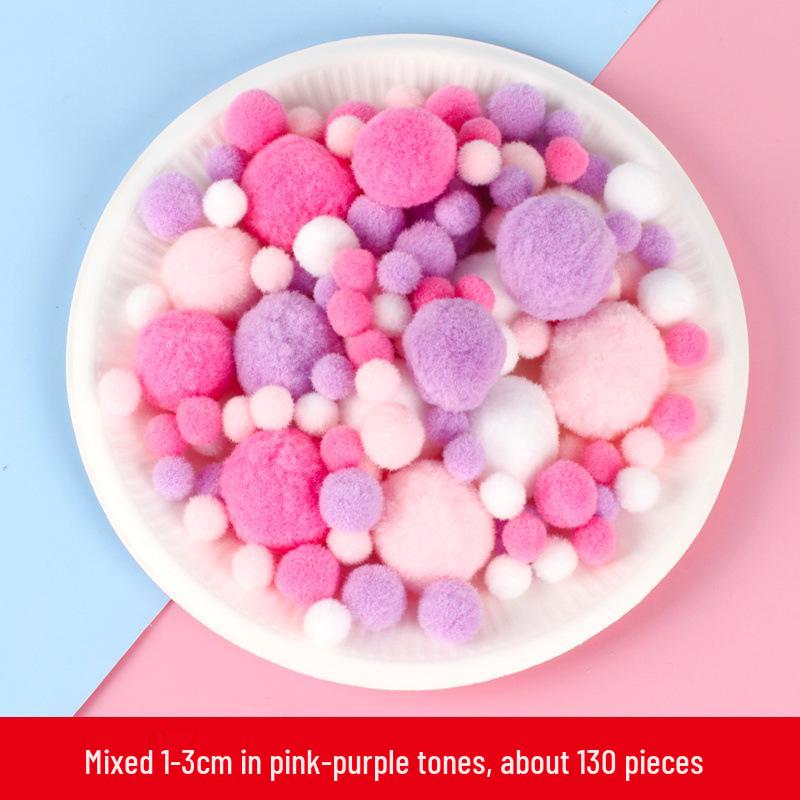 Colorful High Elastic Plush Pom Poms & Chenille Stems for DIY Crafts & Kindergarten Projects