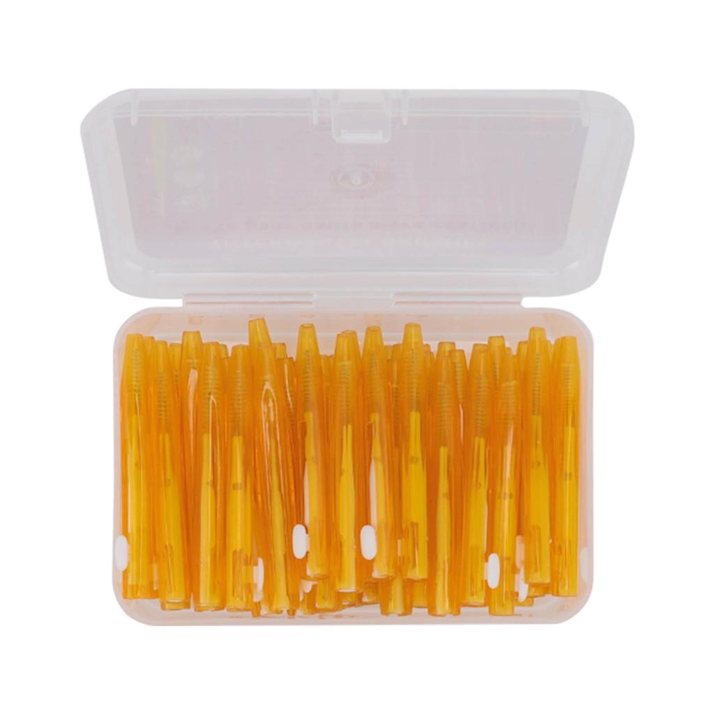 60 Pièces Brosse Interdentaire Pratique Mince Nettoyeur d'Appareil Dentaire avec Manche en PP pour Adultes Enfants